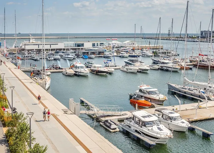 アパート Flatbook - Center Yacht Premium Park Marina View Ii グディニャ